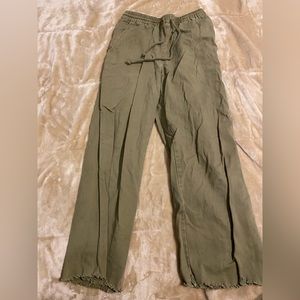 forever 21 green drawstring jeans
